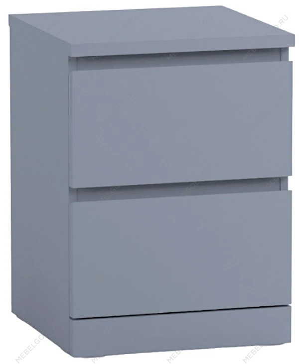 Тумба прикроватная Варма, 2 ящика, 40х55х40 см, эмаль серая