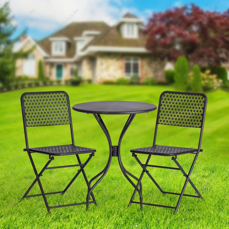 Стул Secret De Maison Villa, стальной сплав, 44х42х83см, черный | изображение 11