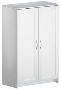 Тумба Сириус, 2 двери, 78х41х124 см, белая