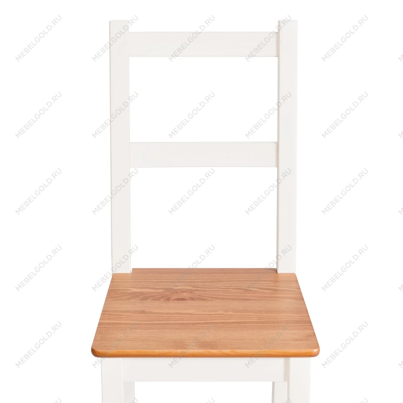 Стул Соната/Sonata chair, массив сосны, 41х50х95 см, антик/белый | изображение 5