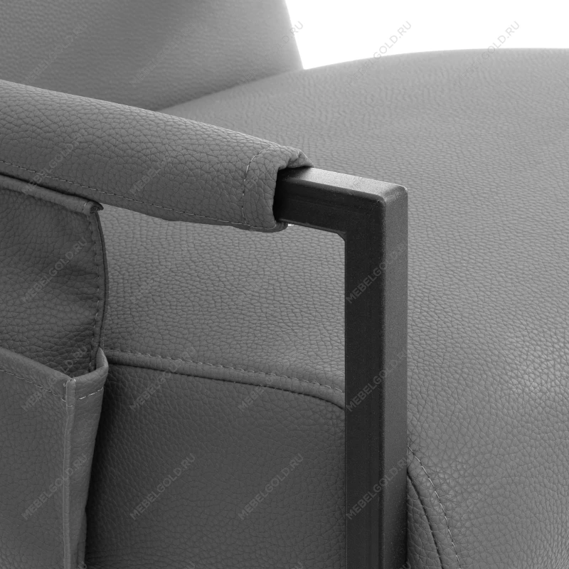 Кресло Charli LUX/Чарли Люкс, экокожа, Sharp Графит, 70х80х82 см | изображение 6