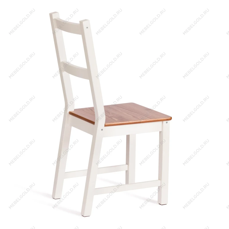 Стул Соната/Sonata chair, массив сосны, 41х50х95 см, антик/белый | изображение 2