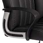 Кресло OXFORD хром, кож/зам, черный, 36-6 | изображение 6