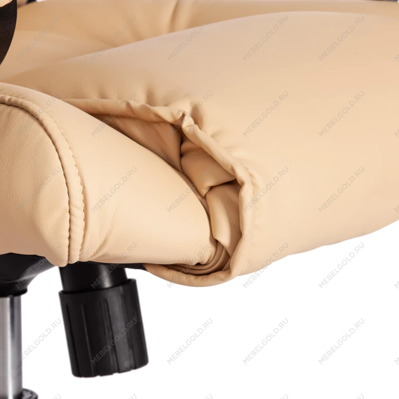 Кресло BERGAMO хром (22), кож/зам, бежевый, 36-34 | изображение 9
