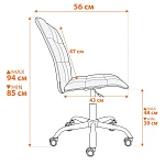 Кресло ONE, флок, серый, 29 | изображение 12