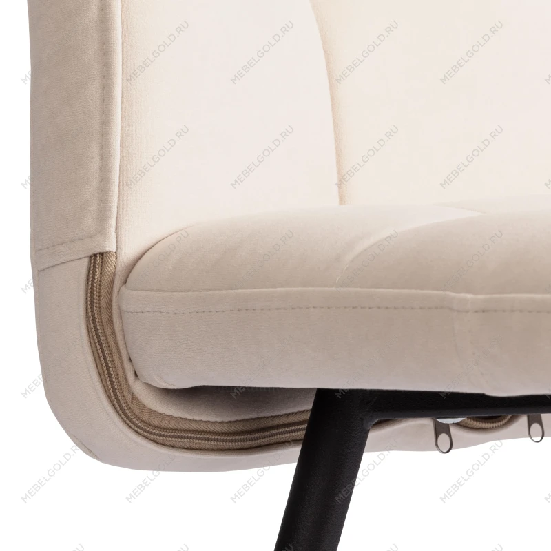 Стул обеденный Medeo, LT, флок, молочный/черный, 4, 45х56х89 см | изображение 7