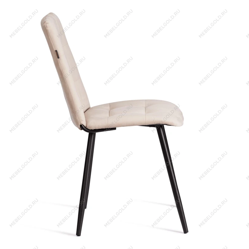 Стул обеденный Asti, велюр, молочный/черный, (Porsche 2) | изображение 1