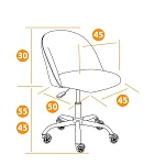 Кресло MELODY, флок, коричневый, 6 | изображение 11