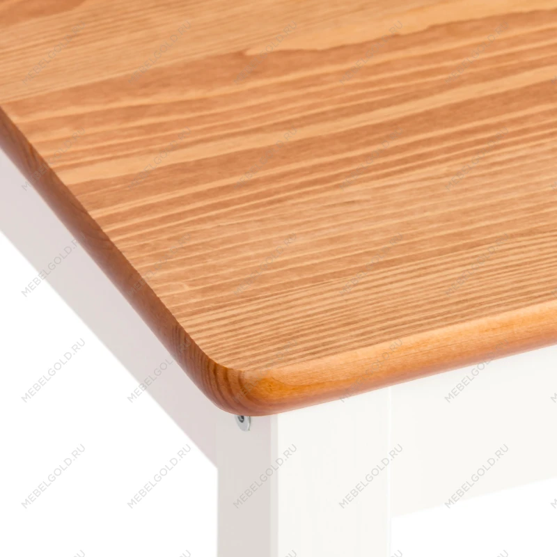 Стул Соната/Sonata chair, массив сосны, 41х50х95 см, антик/белый | изображение 6