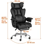 Компьютерное кресло Comfy CR, ткань, серый | изображение 20