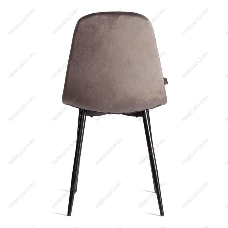 Стул BREEZE (mod. JSC-58), Велюр/металл, 44 х 53 х 86 см, Dark grey (темно-серый) HLR24 / черный | изображение 3