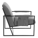 Кресло Charli LUX/Чарли Люкс, экокожа, Sharp Графит, 70х80х82 см | изображение 1