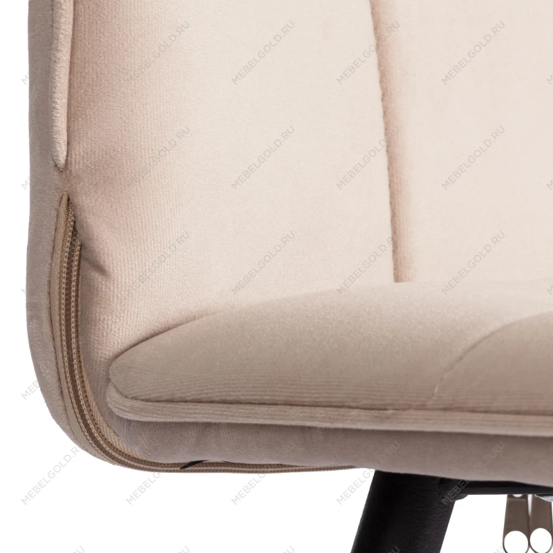 Стул обеденный Bari, LT, велюр, бежевый/черный, 7, 41х55х89 см | изображение 8