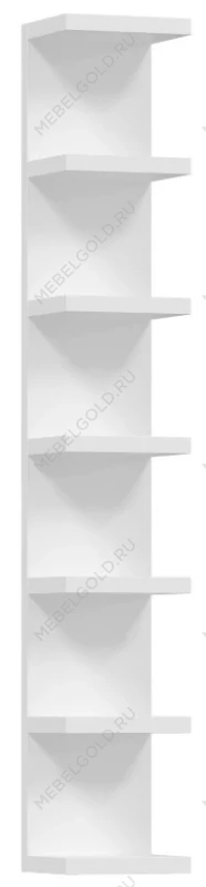 Полка настенная Фора, 30х189х27 см, белый