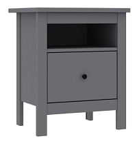 Тумба прикроватная Сага, с доводчиками, 51х41х62 см, серая