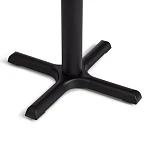 Стол VALHALLA, дерево вяз/железная опора, 80х65х76 см, груша №3/черная опора | изображение 6