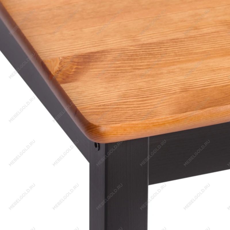 Стул Соната/Sonata chair, массив сосны, 41х50х95 см, антик/чёрный | изображение 6