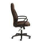 Кресло INTER (24), кож/зам/флок/ткань, коричневый, 36-36/6/TW-24 | изображение 1