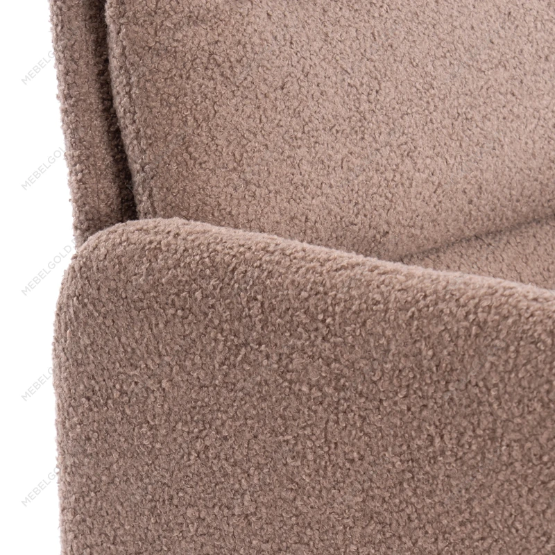 Кресло Dover хром, букле, коричневый, barni cocoa | изображение 6