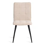 Стул обеденный Bari, ткань велюр, 46х55х89, молочный/черный, (Porsche 2) | изображение 4