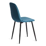Стул BREEZE (mod. 4724), Велюр/металл, 44 х 53 х 87 см, Dark turquoise (темно-бирюзовый) HLR62 / черный | изображение 2