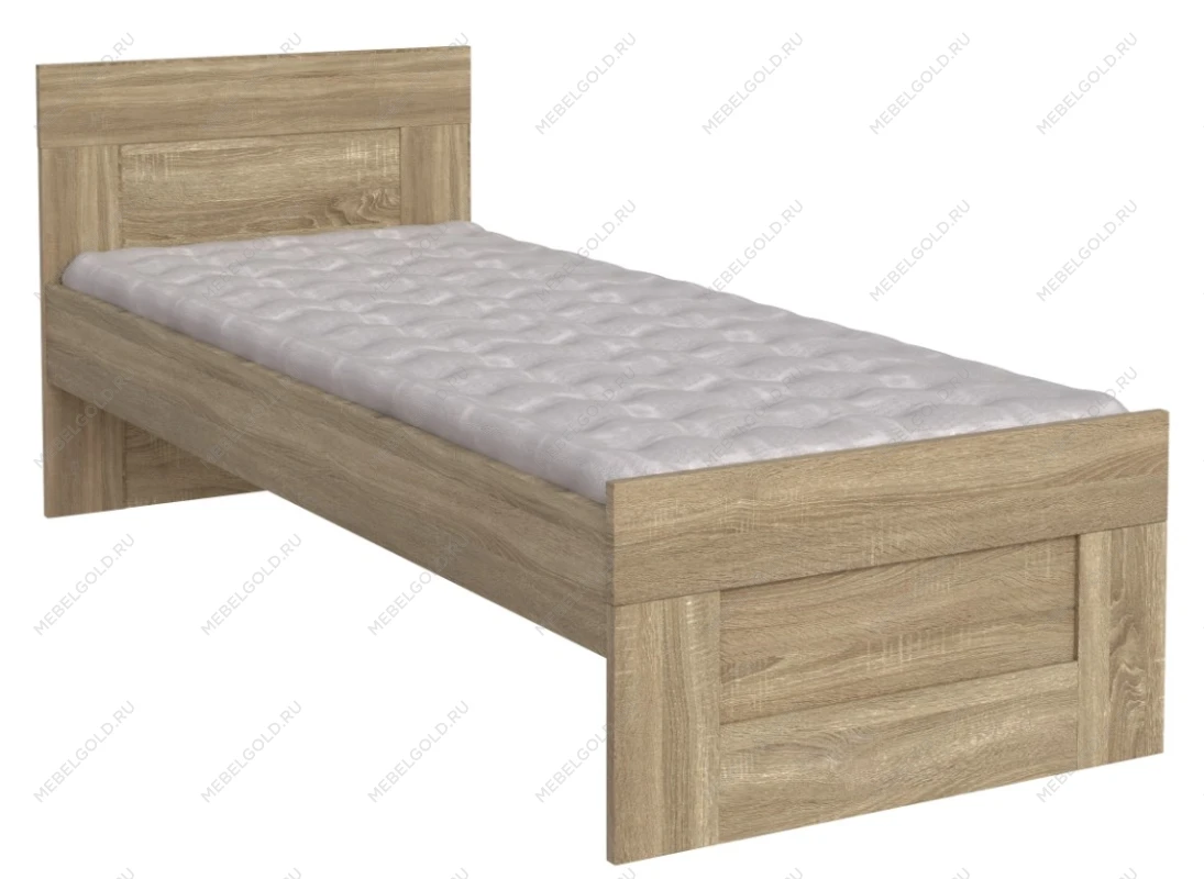 Кровать односпальная Сириус, 80х200 см, сонома